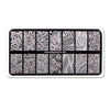 Water Marble Series Rectangle Texture Design Nail Stamping Plate BBBXL-063