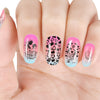 Heart Flower Pattern Circle Nail Art Stamping Plate For Mother's Day BBB-019