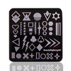 Geometric Patterns Nail Stamping Plates BBBS-037