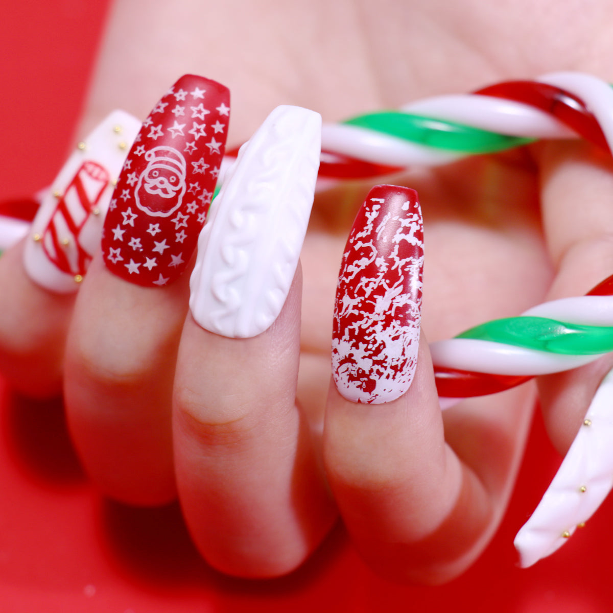 BeautyBigBang Christmas Nail Art Printing Stamping Templates