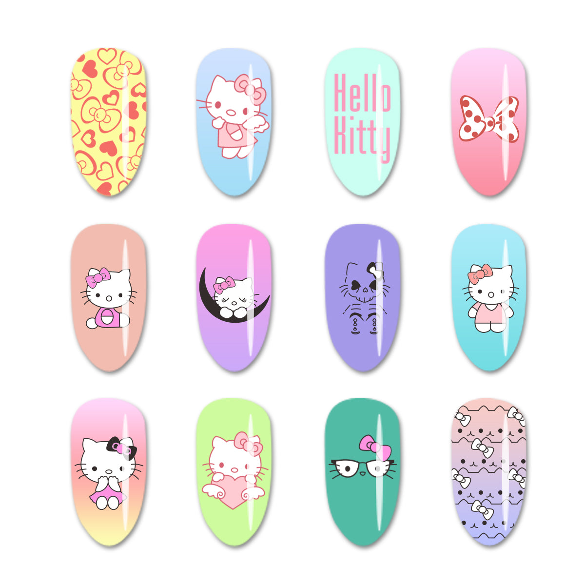 BeautyBigBang Cute Cats Nail Art Stamping Plates Stainless Steel