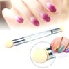 Double-ended Gradient Shading Nail Brush With 4Pcs Replacement Sponge Heads Nail Tool