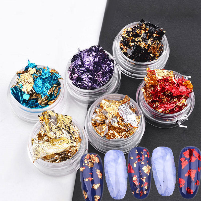 1 Roll Nail Foils Transfer Stickers Mirror Gold Sliver Starry Paper Manicure  Decor Fashion Nail Art Tips 100*4cm Nf996-1 - Stickers & Decals - AliExpress